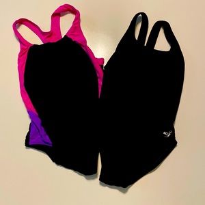 Lot of 2 Girls’ Speedo bathing suits. Size 10